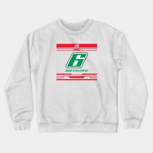 Brad Keselowski red #6 2024 NASCAR art design Crewneck Sweatshirt